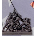 8-1/2"x3-1/4"x16" Raising The Flag At Iwo Jima Metal Monument